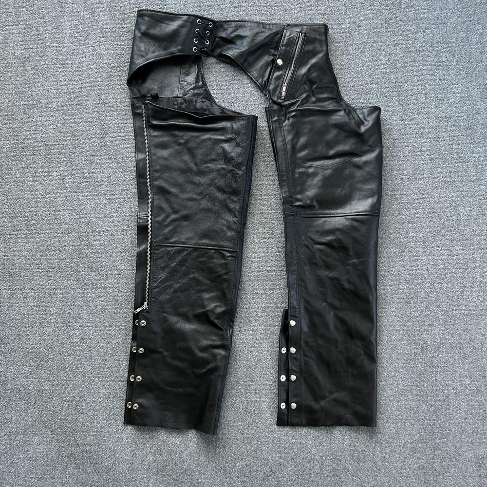 Interstate Leather Snow Pants Mens 44x34 Black Lined Biker Motorcycle 2XL - Picture 14 of 14